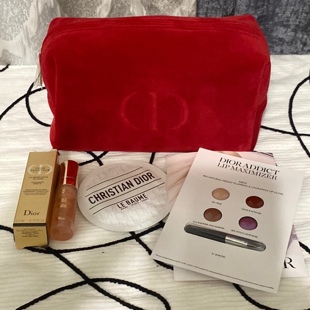Dior Beauty Cosmetic Pouch Bundle